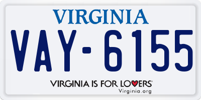VA license plate VAY6155