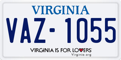 VA license plate VAZ1055
