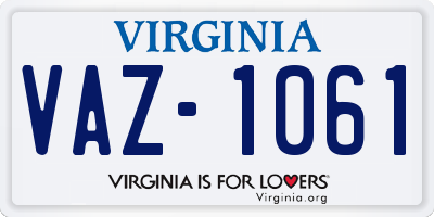VA license plate VAZ1061