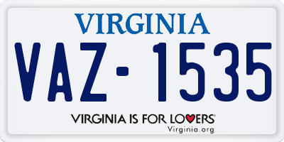 VA license plate VAZ1535