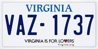 VA license plate VAZ1737