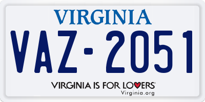 VA license plate VAZ2051