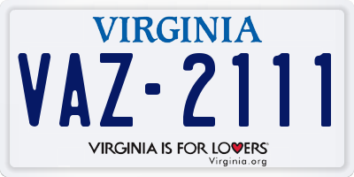 VA license plate VAZ2111