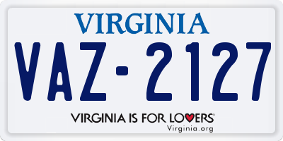 VA license plate VAZ2127