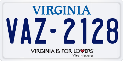 VA license plate VAZ2128