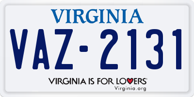 VA license plate VAZ2131