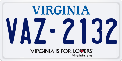 VA license plate VAZ2132