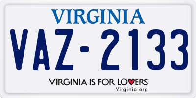 VA license plate VAZ2133