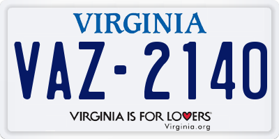 VA license plate VAZ2140