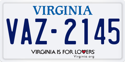 VA license plate VAZ2145