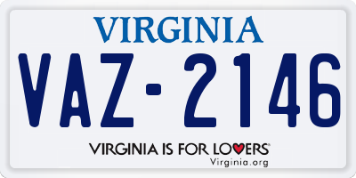 VA license plate VAZ2146