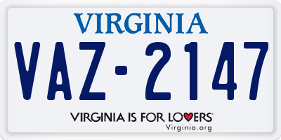 VA license plate VAZ2147