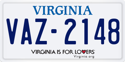 VA license plate VAZ2148