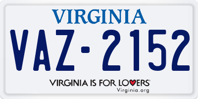VA license plate VAZ2152