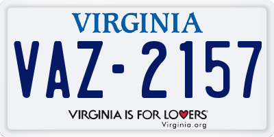 VA license plate VAZ2157