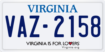VA license plate VAZ2158