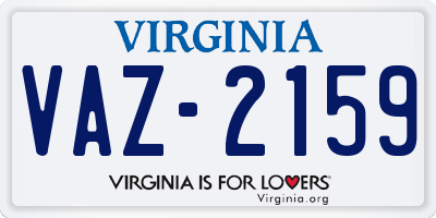 VA license plate VAZ2159