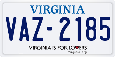 VA license plate VAZ2185