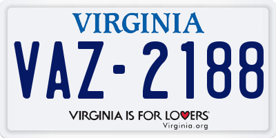 VA license plate VAZ2188