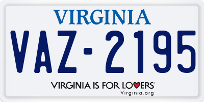 VA license plate VAZ2195