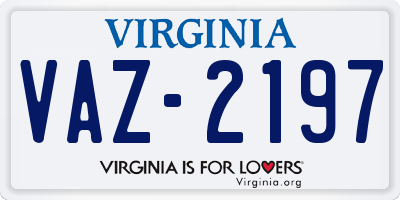 VA license plate VAZ2197