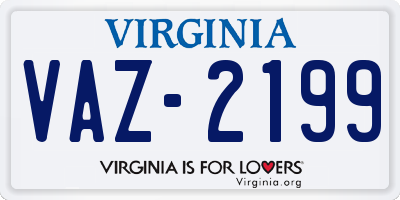 VA license plate VAZ2199