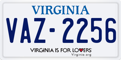 VA license plate VAZ2256