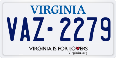 VA license plate VAZ2279
