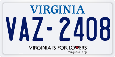 VA license plate VAZ2408