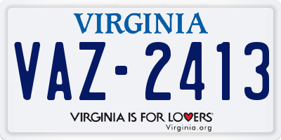VA license plate VAZ2413