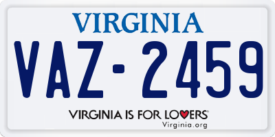 VA license plate VAZ2459