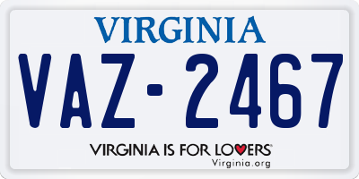 VA license plate VAZ2467