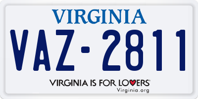VA license plate VAZ2811