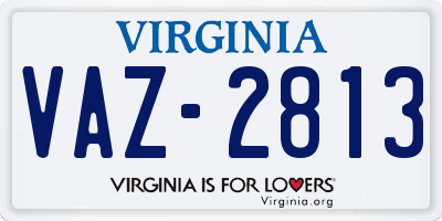 VA license plate VAZ2813