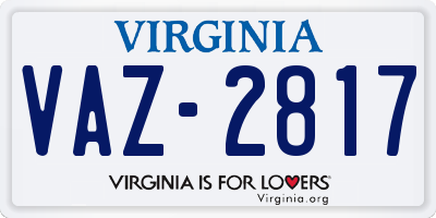 VA license plate VAZ2817