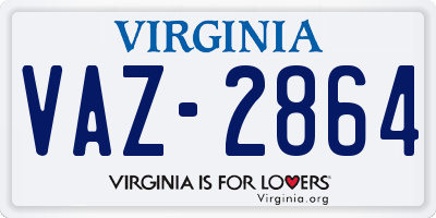 VA license plate VAZ2864