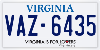 VA license plate VAZ6435