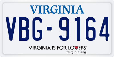 VA license plate VBG9164