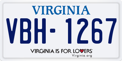 VA license plate VBH1267