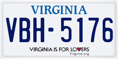 VA license plate VBH5176