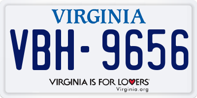 VA license plate VBH9656