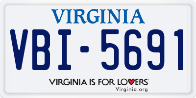 VA license plate VBI5691
