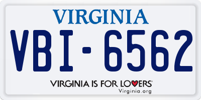 VA license plate VBI6562