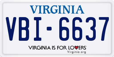 VA license plate VBI6637