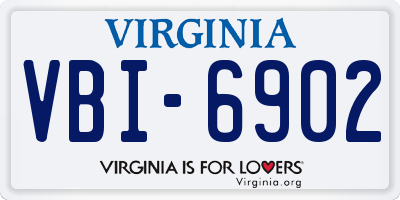 VA license plate VBI6902