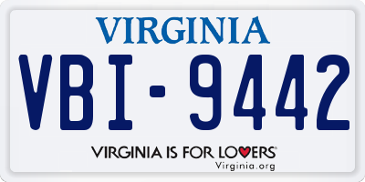 VA license plate VBI9442