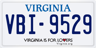 VA license plate VBI9529