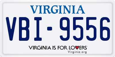 VA license plate VBI9556