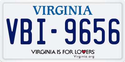 VA license plate VBI9656