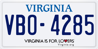 VA license plate VBO4285